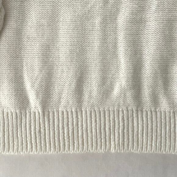 Free Assembly Cable Knit Sweater Womens Size 2XL Ivory Fisherman Chunky Soft - Picture 10 of 14